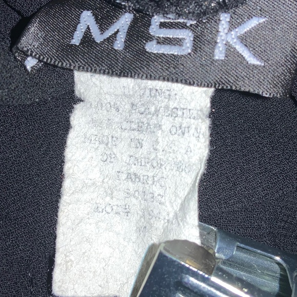 MSK 4 panel chiffon overlay pants Sz - Picture 7 of 8